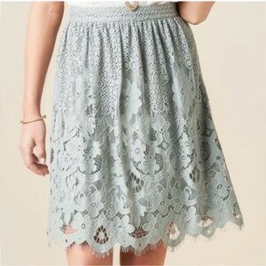 Alya Francesca Lace light gray SZ S romantic cottage core femenine classy skirt